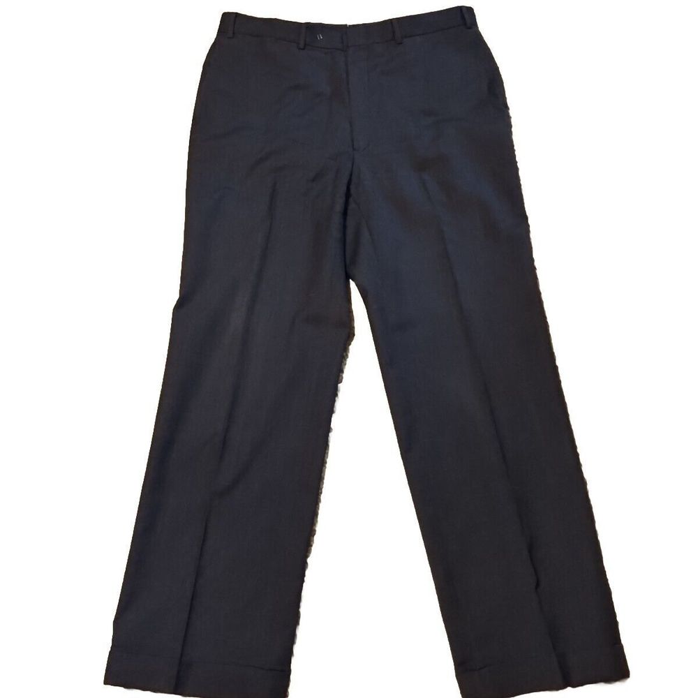 brooks brothers Dress Pant Slacks Blue Purse Wool Men's 34x30